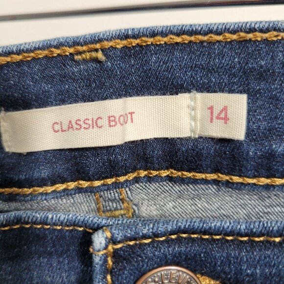 EUC Levi's Classic Boot Cut Dark Denim Jean Women's sz 14 - Picture 6 of 10